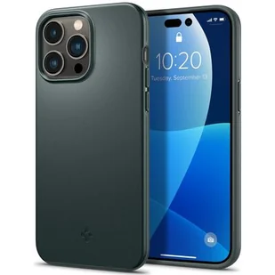 Etui SPIGEN Thin FIt do Apple iPhone 14 Pro Zielony - Etui i futerały do telefonów - miniaturka - grafika 1