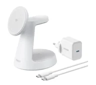 Ładowarki do telefonów - Anker 3w1 MagGo Pad Biały - miniaturka - grafika 1