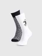 Skarpetki męskie - 4F Skarpety casual za kostkę (2-pack) uniseks - multikolor 35-38 - miniaturka - grafika 1