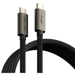 Ringke Kabel USB-C 3.2 gen. 2x2, PD240W, 2m, czarny - Kable USB - miniaturka - grafika 1
