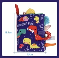 Zabawki sensoryczne - prezent dla chłopca książeczka - dinozaury - miniaturka - grafika 1