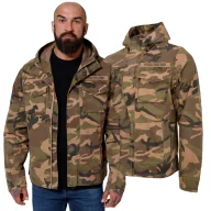 Odzież taktyczna i umundurowanie - PITBULL kurtka z kapturem Fallon Military Jacket '24 - Woodland Camo - miniaturka - grafika 1