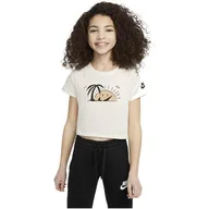 Odzież sportowa dziecięca - Koszulka sportowa dziewczęca Nike Sun Swoosh Crop - miniaturka - grafika 1