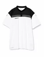 Koszulki sportowe męskie - uhlsport OFFENSE 23 POLO SHIRT koszulka piłkarska, odzież treningowa, czarna/antracytowa/biała, XXL - miniaturka - grafika 1