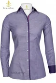 Koszulki jeździeckie - FIOR DA LISO Koszula REBECCA I damska - blueberry/raspberry - miniaturka - grafika 1
