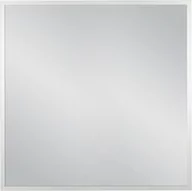 Lustra - Lustro łazienkowe w srebrnej ramie aluminiowej 80x80cm - miniaturka - grafika 1