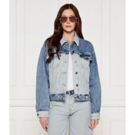 Kurtki damskie - Guess Jeans Kurtka jeansowa Oversize fit - miniaturka - grafika 1