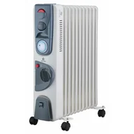 Ogrzewanie przenośne - Kepland Grzejnik olejowy Turbo 2500 W biały  - miniaturka - grafika 1