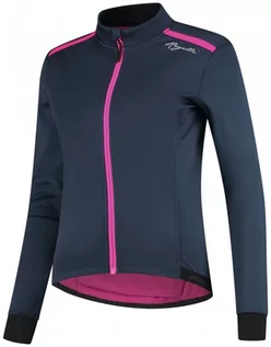 Kurtki damskie - Damska Kurtka Rowerowa  Rogelli Lds Cycling Winterjacket Pesara | Blue/Pin - Rozmiar L - grafika 1