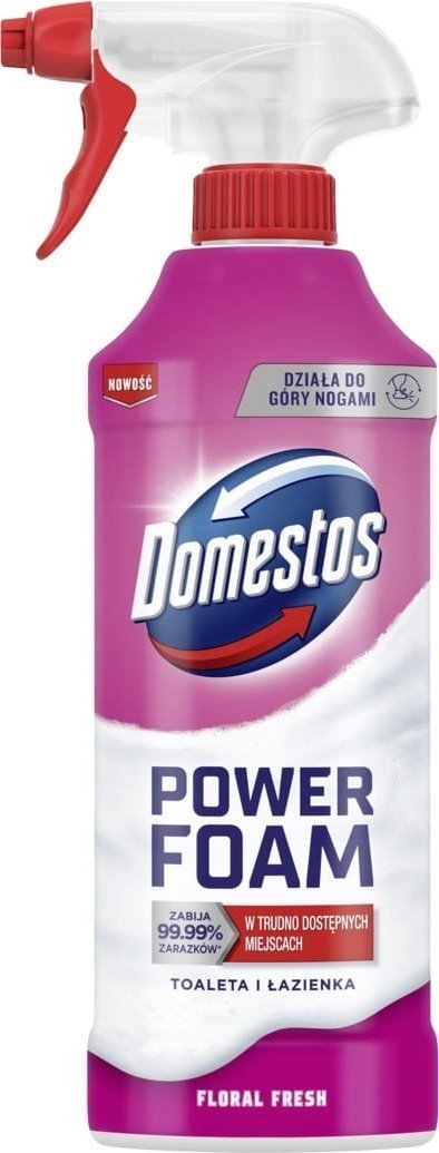 Unilever DOMESTOS Power Foam Piana do czyszczenia toalety Floral 435 ml