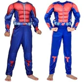 Stroje karnawałowe - Strój Przebranie Ant-Man Superbohater 134/140 - miniaturka - grafika 1