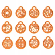 Formy do ciast - Foremki Zestaw Bombki do powieszenia Święta Bombka - miniaturka - grafika 1