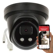 Kamery IP - Hikvision Kamera IP Czarna DS-2CD2366G2-IU (2,8mm) Black 6Mpix, AcuSense DarkFighter Mikrofon DS-2CD2366G2-IU(2,8mm)Black - miniaturka - grafika 1