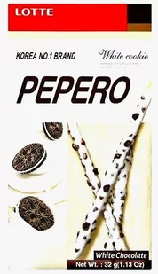 Lotte Paluszki Pepero White Cookie 32g - Lotte 1269-uniw - Kuchnie świata - miniaturka - grafika 1