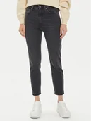 Spodnie damskie - Tommy Hilfiger Jeansy WW0WW42797 Czarny Slim Fit - miniaturka - grafika 1