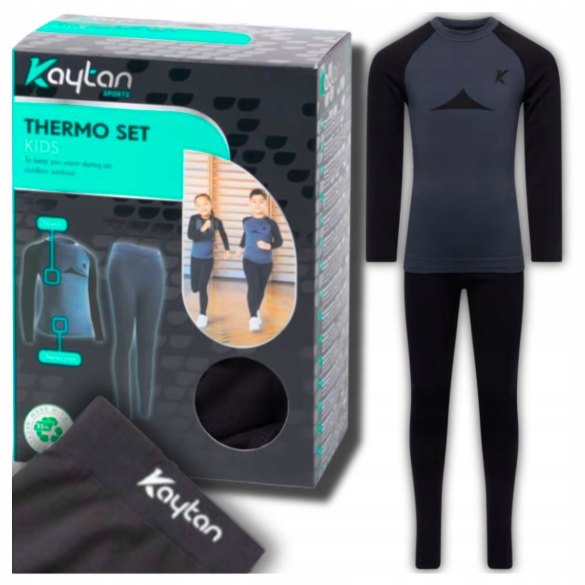 Komplet Bielizna Termoaktywna Termiczna Dla Dzieci Kaytan Rozmiar 122-128