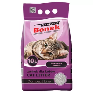 Benek Super Compact Lawenda żwirek dla kota - 20 l (ok. 16kg) - Żwirek dla kotów - miniaturka - grafika 1