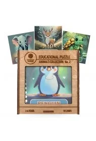 Karty do układania zwierząt, puzzle drewniane, kolekcja nr 2 - Puzzle - miniaturka - grafika 1