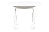 Stoły - Okrągły stół rozkładany glamour biały ALTIS - miniaturka - grafika 1