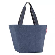 Torebki damskie - reisenthel Shopper M Herringbone Dark Blue, Ciemny niebieski, Talla única, zwykły - miniaturka - grafika 1