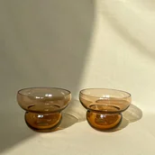 Szklanki - Zestaw szklanek runo large- 2 sztuki (miodowe) 220ml - miniaturka - grafika 1