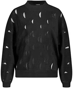 Taifun Damski sweter 272041-15412, czarny, 40 (DE) - Swetry damskie - miniaturka - grafika 1