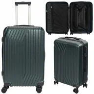 Walizki - ŚREDNIA WALIZKA PODRÓŻNA XL 63 L Bagaż na Kółkach ABS Twarda Lekka Samolot - miniaturka - grafika 1