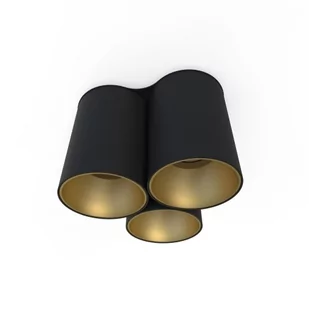Nowodvorski Lampa sufitowa plafon EYE TONE III 10W LED czarny złoty 8092 - Lampy sufitowe - miniaturka - grafika 1