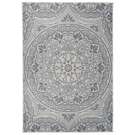 Dywany zewnętrzne - vidaXL Dywan zewnętrzny o płaskim splocie, 160x230 cm, niebieski wzór - miniaturka - grafika 1
