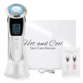 Masażery - BEZPRZEWODOWY MASAŻER GRZEJĄCY URZĄDZENIE DO MASAŻU MASAŻ TWARZY SZYJI EMS - miniaturka - grafika 1