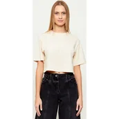 Koszulki i topy damskie - Patrizia Pepe T-shirt Cropped Fit - miniaturka - grafika 1