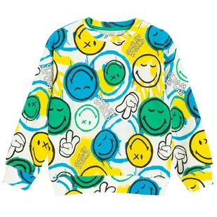 Cool Club, Bluzka chłopięca z długim rękawem, biała, SmileyWorld - Bluzki dla chłopców - miniaturka - grafika 1