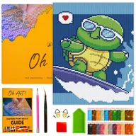 Zabawki kreatywne - Haft Diamentowy ramka dla dzieci Diamond Painting Mozaika 20x30 cm OhArt - miniaturka - grafika 1
