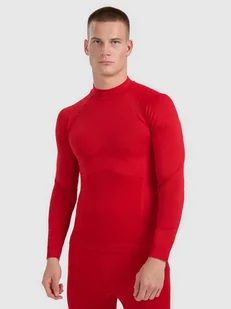 Bielizna męska termoaktywna bezszwowa (góra) 4F 4FWAW25USEAM224-61S Czerwony XXL/3XL - Pozostała odzież narciarska - miniaturka - grafika 1