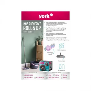 York Mop obrotowy Roll&Up 072830 - Miotły, szufle, mopy - miniaturka - grafika 3
