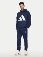 Dresy męskie - adidas Dres Sportswear Big Logo JC5389 Granatowy Regular Fit - miniaturka - grafika 1