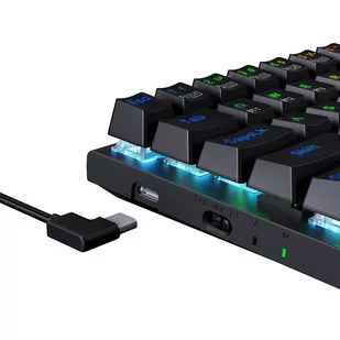 Klawiatura Mechaniczna Redragon K633RGB-PRO Ryze Pro 68 Klawiszy - Czarna - Klawiatury - miniaturka - grafika 7