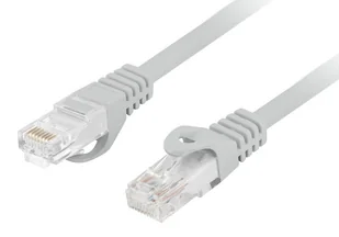 Patchcord UTP kat.6 0.5m (szary) CU - Patchcordy - miniaturka - grafika 1