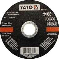 Tarcze do pił - Yato Tarcza do cięcia stali nierdzewnej 115x1.0x22 mm YT-6101 - miniaturka - grafika 1