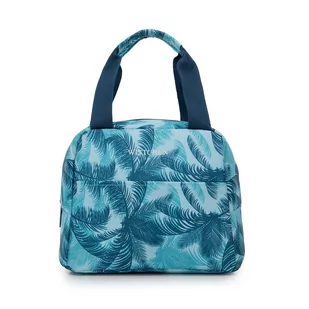 Torba na lunch zaokrąglona turkusowa - Akcesoria podróżnicze Torba na lunch zaokrąglona turkusowa - Akcesoria podróżnicze - miniaturka - grafika 1