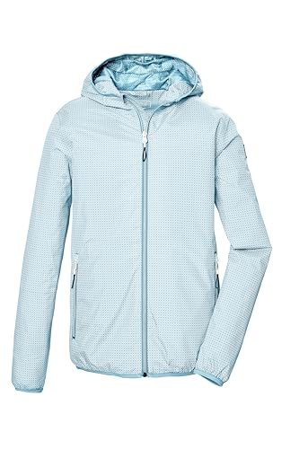 killtec Damska kurtka funkcyjna/kurtka przeciwdeszczowa z kapturem, pakowalna KOS 109 WMN JCKT, niebieska Bali, 38, 42955-000