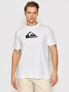 Koszulki męskie - Quiksilver T-Shirt Comp EQYZT06534 Biały Regular Fit - grafika 1