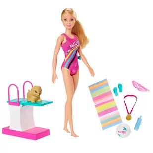 Mattel Pływaczka GHK23 - Lalki dla dziewczynek - miniaturka - grafika 1