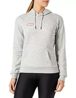 Bluzy damskie - FILA Damska bluza z kapturem Salea, jasnoszary melanż, M, jasnoszary melanżowy, M - miniaturka - grafika 1