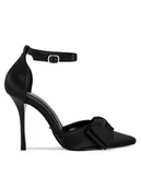 Czółenka - DeeZee Szpilki LH24018-1 Czarny - miniaturka - grafika 1