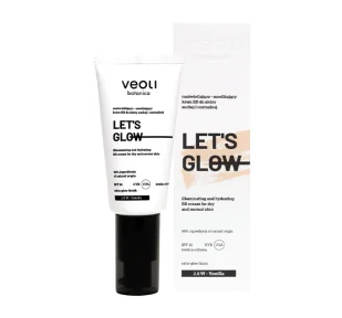 Veoli Botanica Let's Glow rozświetlająco-nawilżający krem BB do cery suchej i normalnej SPF20 2.0 W Vanilla 30 ml - Kremy BB - miniaturka - grafika 1