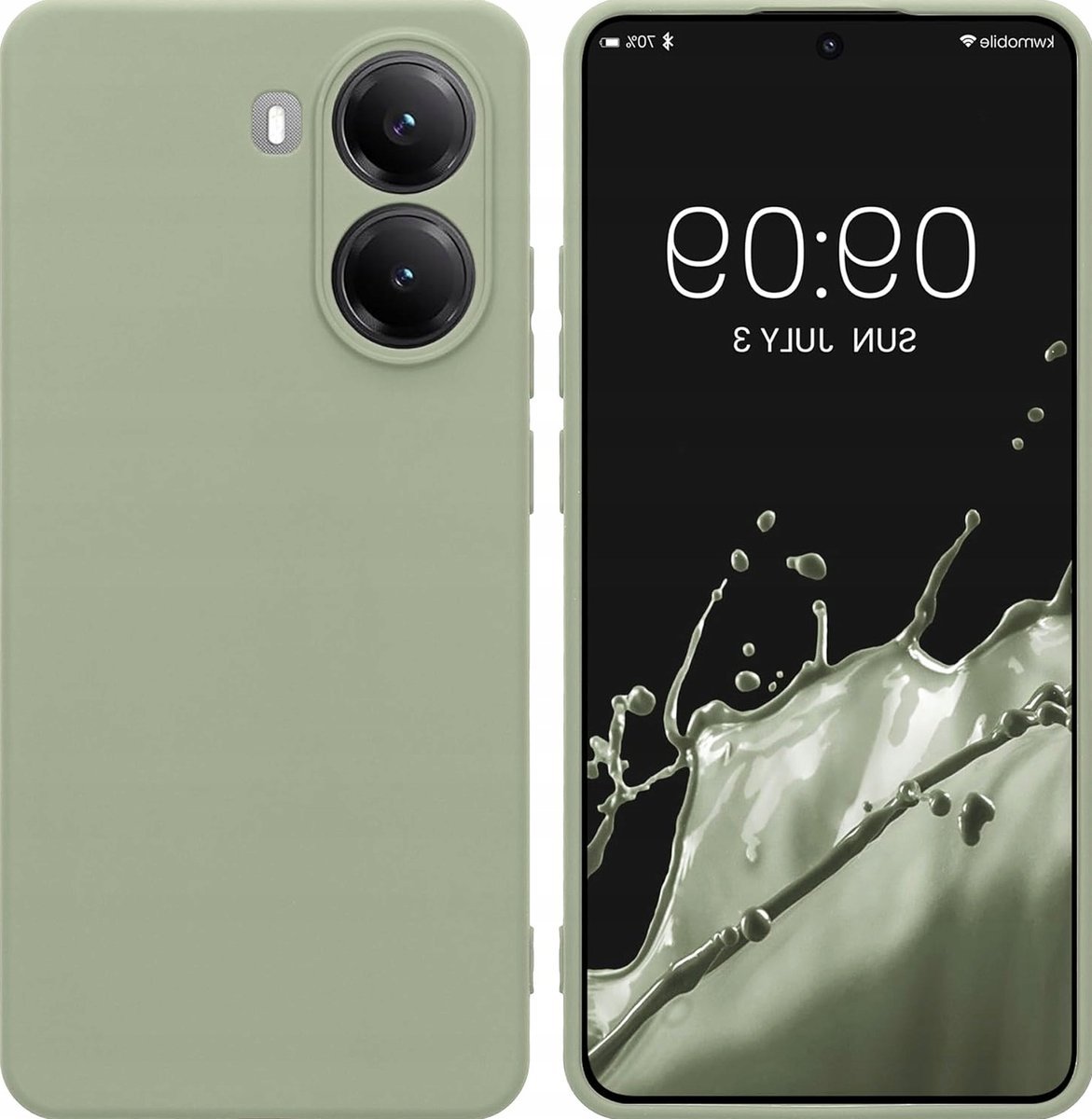 ETUI OBUDOWA POKROWIEC SILIKONOWA OCHRONNA TELEFON ZIELONY SZARY