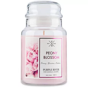 Purple River sojowa naturalna świeca zapachowa w szkle 22 oz 623 g - Peony Blossom - Świece Purple River sojowa naturalna świeca zapachowa w szkle 22 oz 623 g - Peony Blossom - Świece - miniaturka - grafika 1