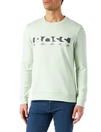 Bluzy męskie - BOSS Bluza męska, Otwarty zielony 361, XXL - miniaturka - grafika 1