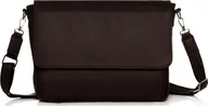 Teczki i aktówki - SKÓRZANA LISTONOSZKA MĘSKA TORBA NA RAMIĘ SOLOME PRATO BRĄZOWA - miniaturka - grafika 1